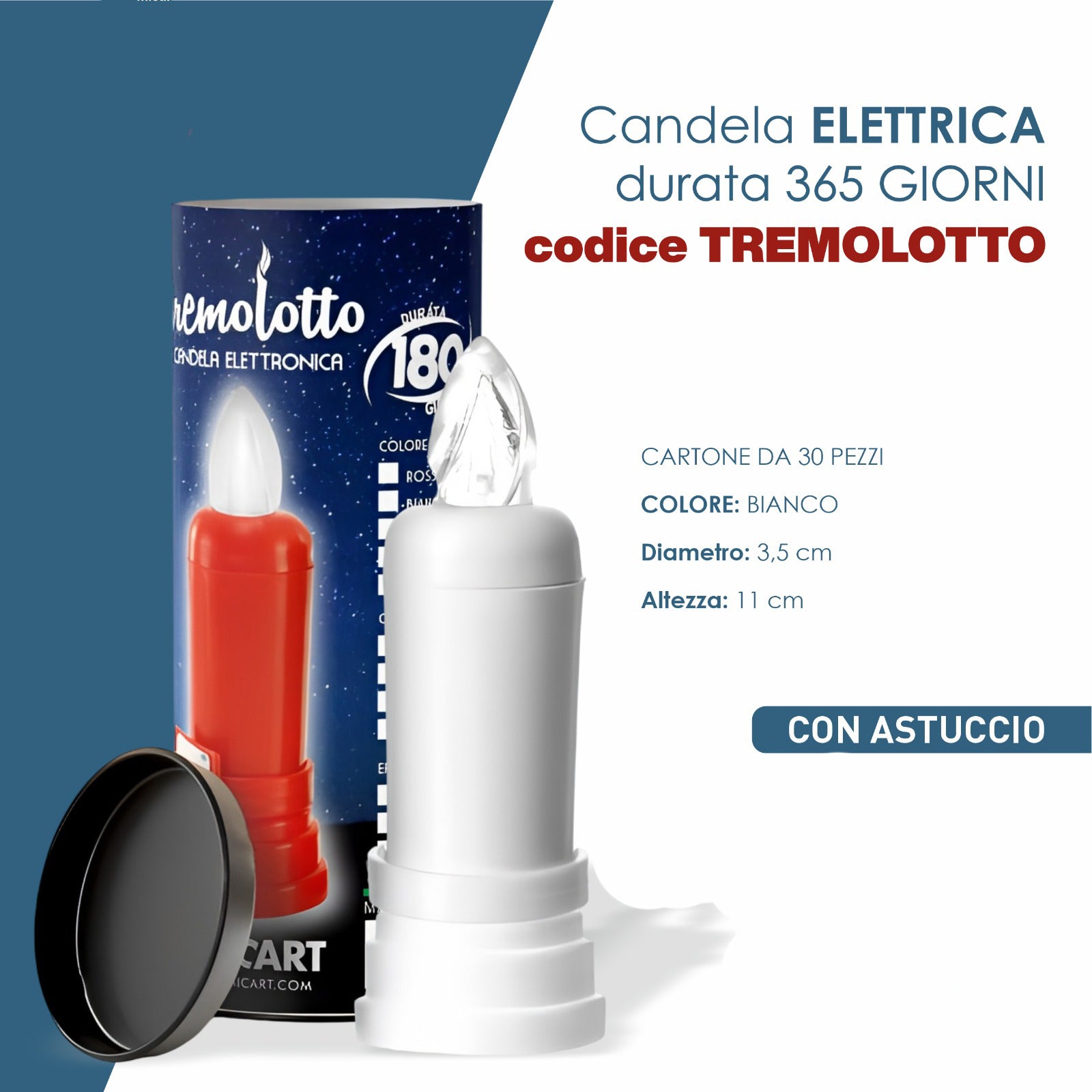 LUMINO ELETTRONICO A CANDELA