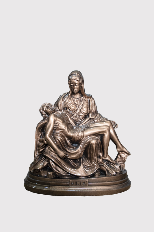 Pieta di Michelangelo 25 cm in resina bronzata - Magnificat
