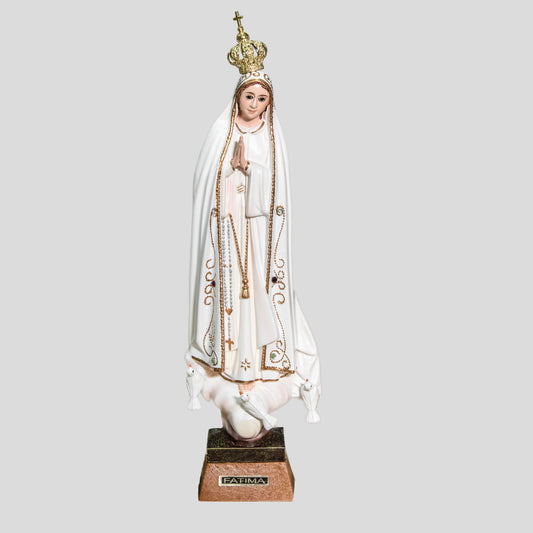 Madonna di Fatima in resina misura 27 cm - Magnificat