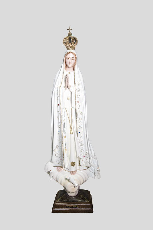 Madonna di Fatima in resina misura 55 cm - Magnificat