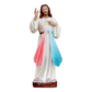 Statua Gesù Misericordioso in resina decorata 30cm
