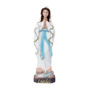 Madonna di Lourdes in resina piena 30cm