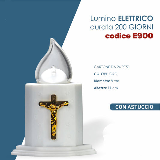 Lumino elettronico colore bianco a luce gialla - Magnificat