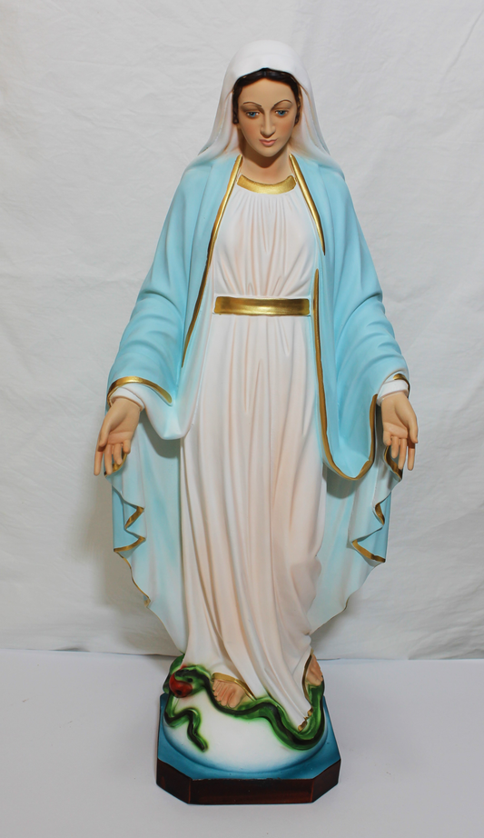 Madonna miracolosa in resina vuota  50cm