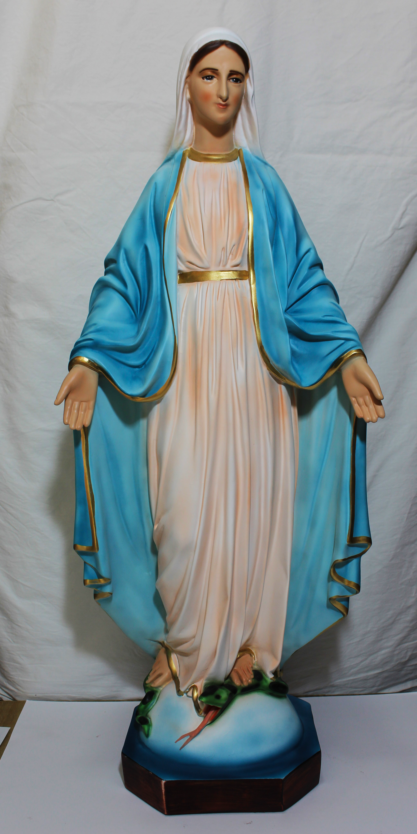 Statua Madonna miracolosa in resina vuota 70cm